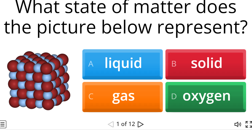 Quiz - States of matter