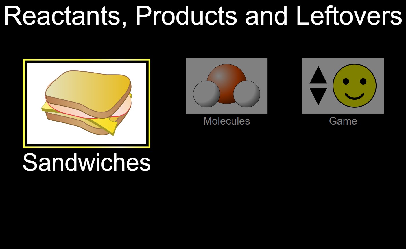 Reactants and Products- Activity