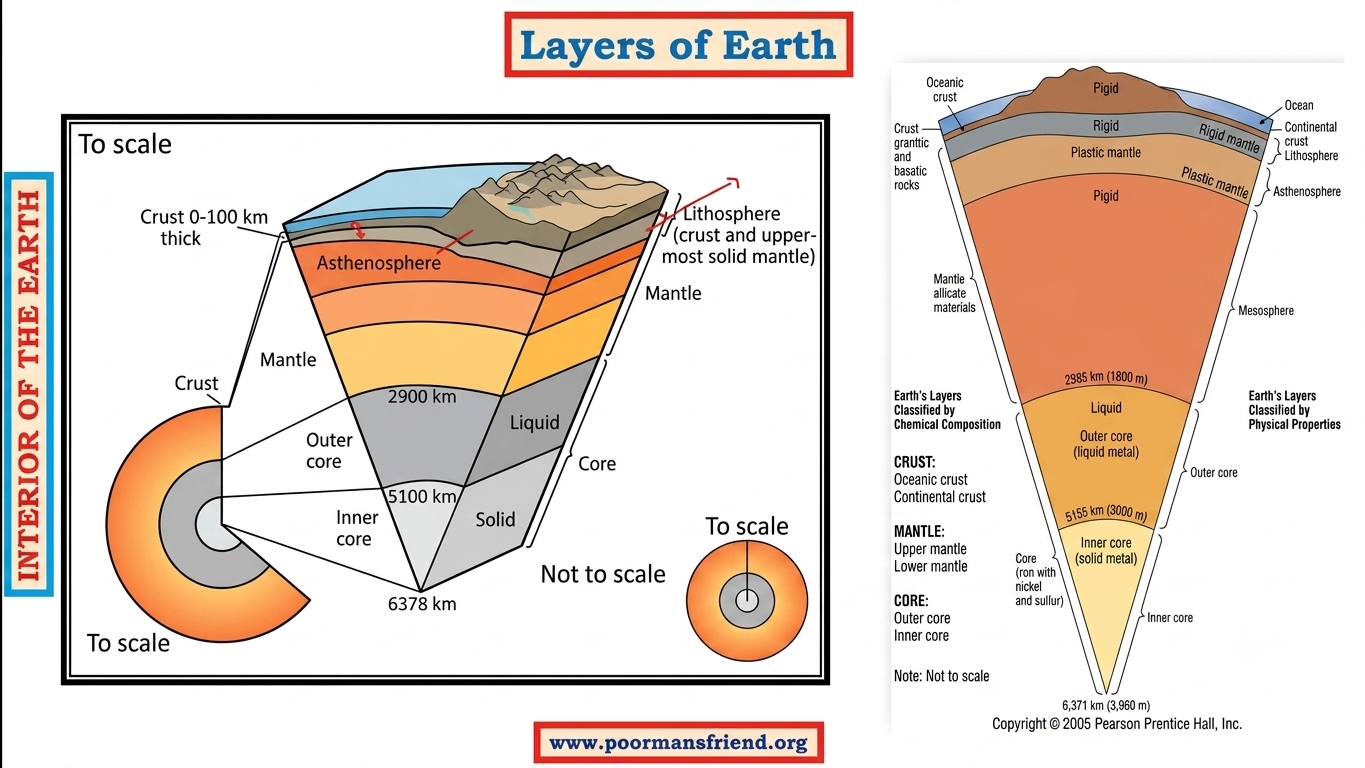 Earths Crust Depth