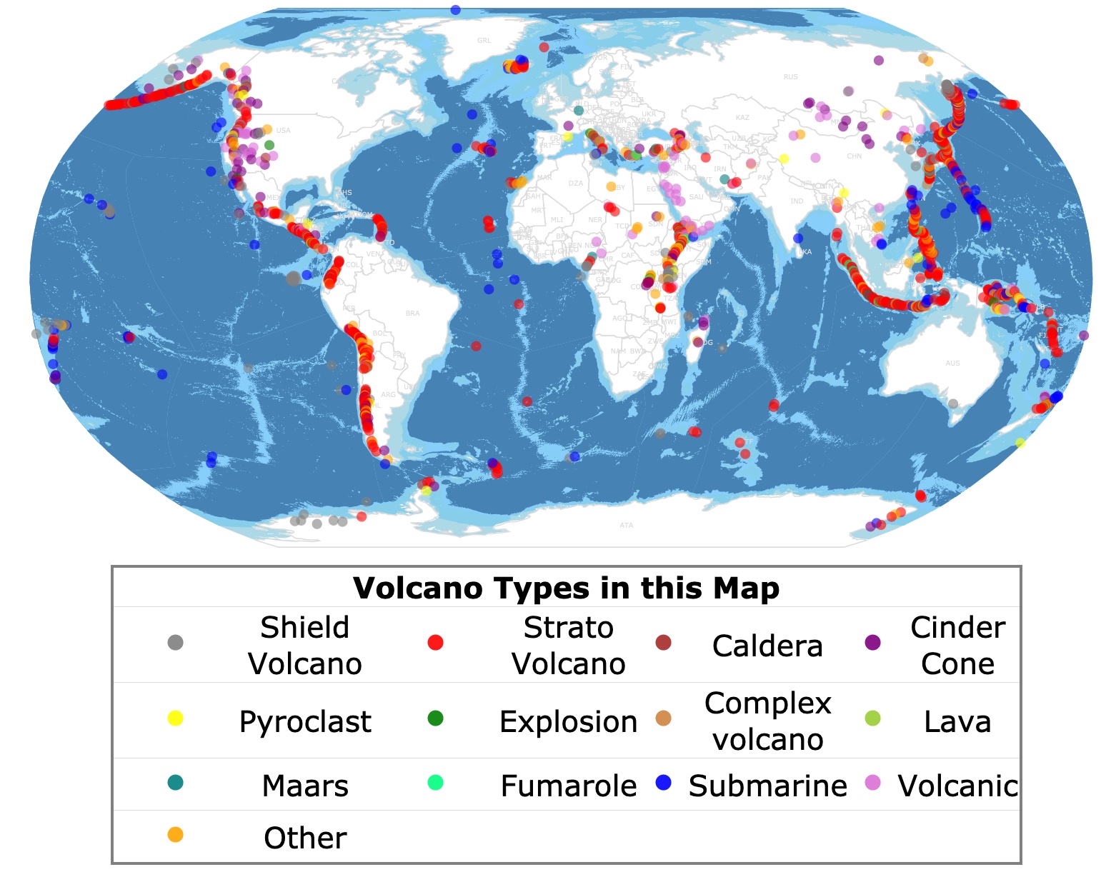 volcano patterns
